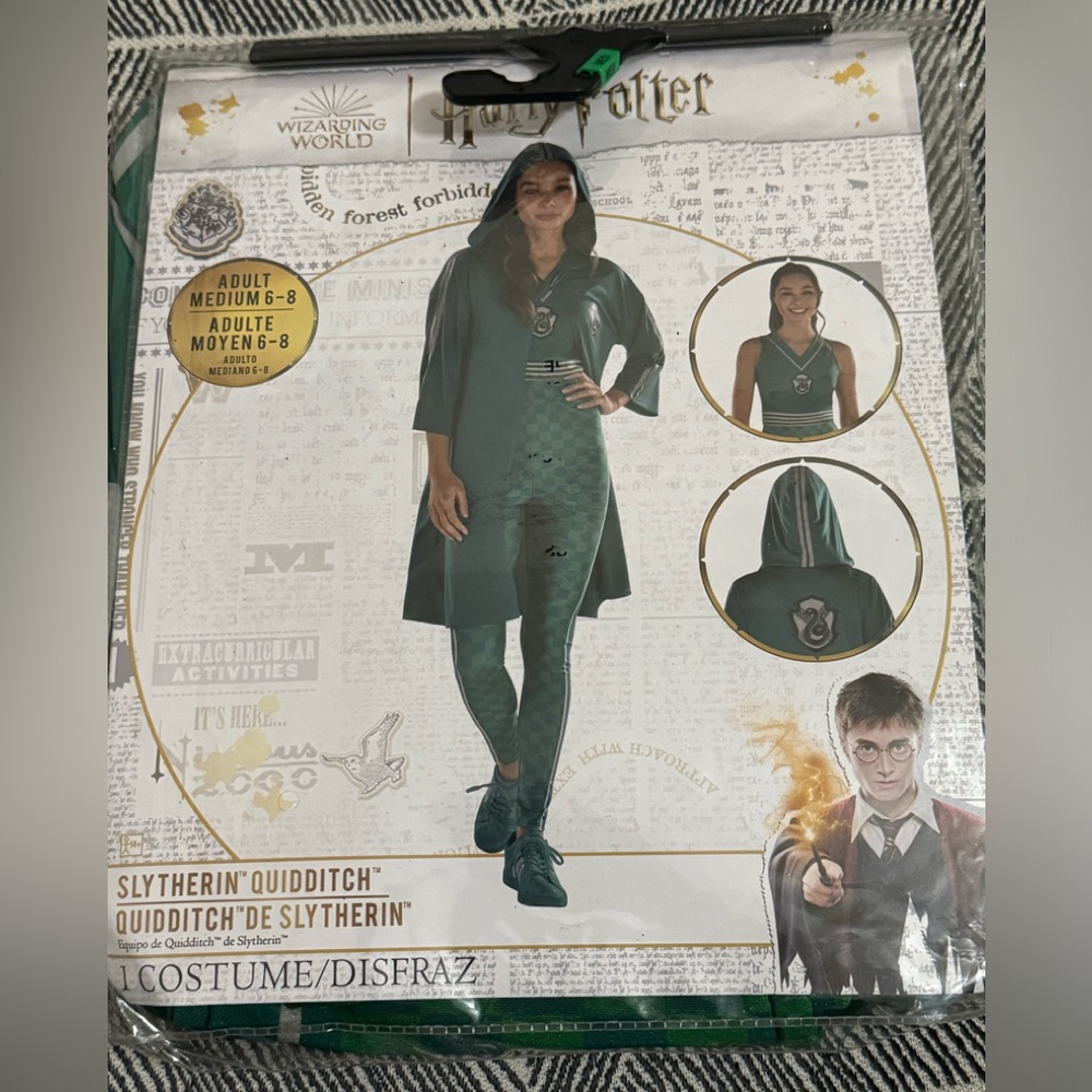 Halloween Adult Costume, Harry Potter Slytherin Quidditch